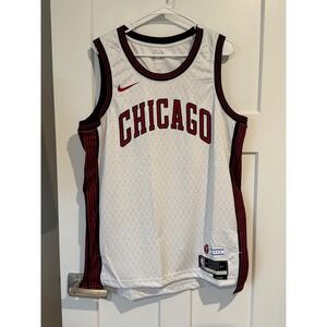 Nike Chicago Bulls City Edition Swingman Jersey White Red XL